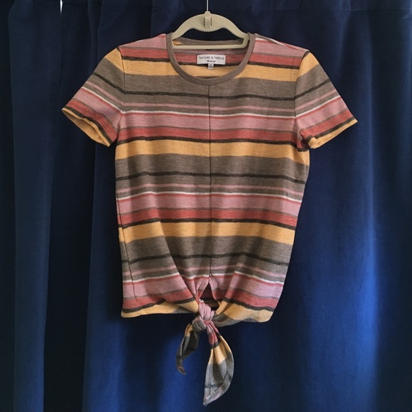 Madewell | Stripe Tie-Waist Tee - Picture 2 of 7